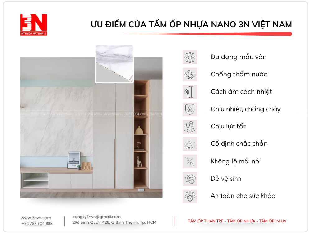 Ưu điểm tấm ốp nhựa nano 3N Việt Nam là gì?