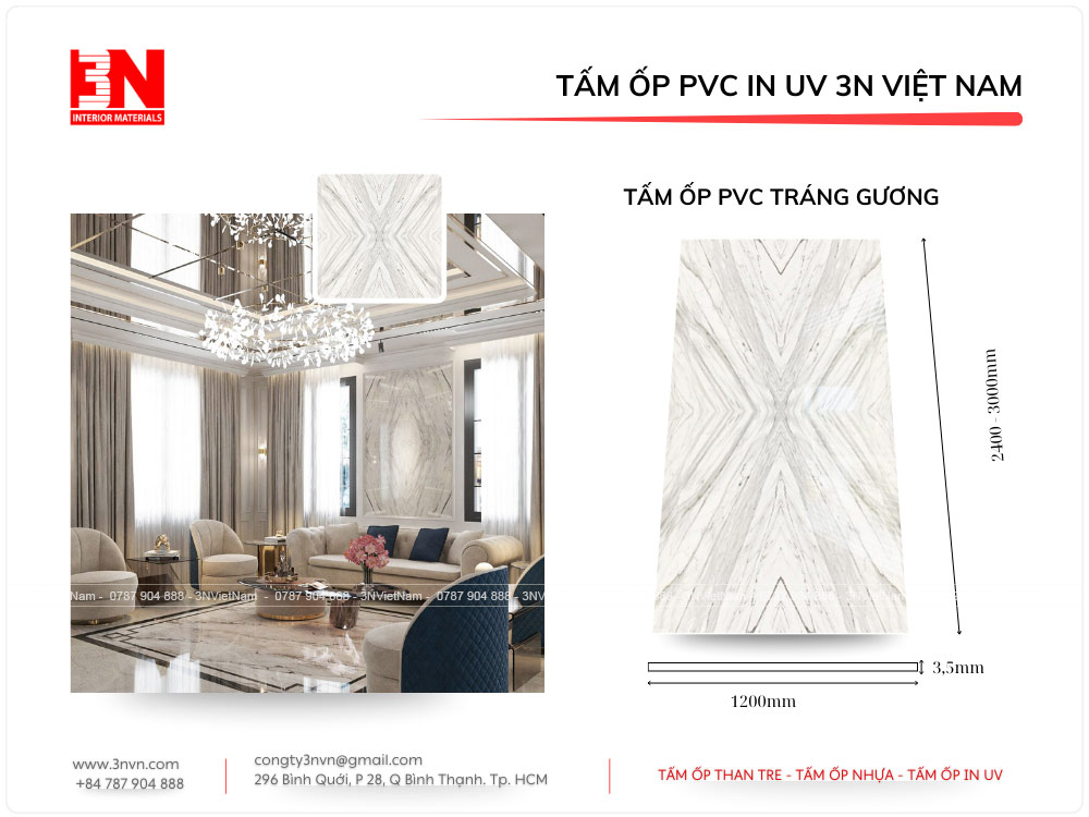 Tranh 3D PVC tráng gương 3N Việt Nam